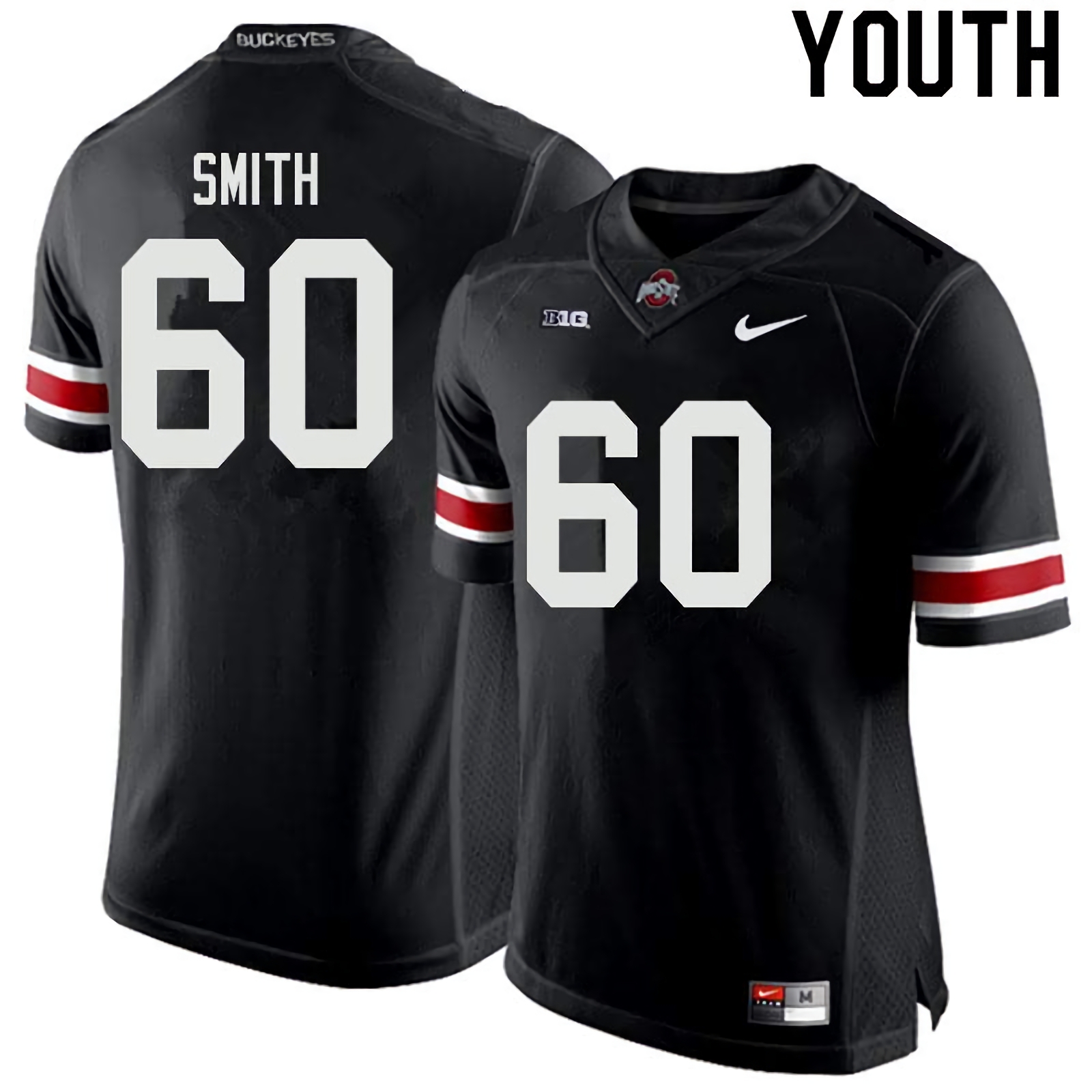 Ryan Smith Ohio State Buckeyes Youth NCAA #60 Nike Black College Stitched Football Jersey UJA4156QY